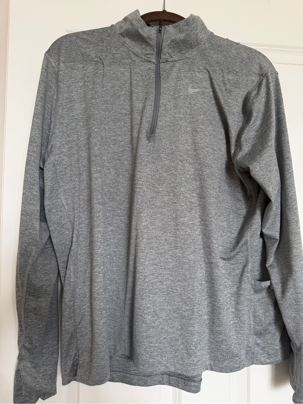 Nike Women’s Heather Grey Quarter-Zip Pullover